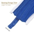 thumbnail image 2 of Uxcell Sewing Fringe Trim, 14 Yards 1 Inch Tassel Trim Polyester Fringe Tassel Lace Trim Ribbon for Clothes Accessories DIY Sewing Crafts Decoration, Dark Blue, 2 of 6