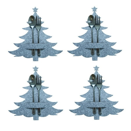 

Njoeus Christmas Tree Topper Christmas Decorations Table Tableware Set Creative Hotel Tableware Set Christmas Tree Knife And Fork Bag 4 Pieces