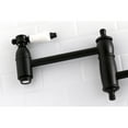 thumbnail image 3 of Kingston Brass KS3100BPL Bel-Air Wall Mount Pot Filler Kitchen Faucet, Matte Black, 3 of 5