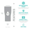 thumbnail image 3 of TAL Stainless Steel Antimicrobial Tumbler Water Bottle 30 fl oz, Black, 3 of 7
