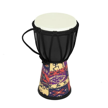 hejhncii PVC Goat Skin Hand Drum Musical Handheld Percussion Instruments African Hand Drum 4 Inch Profession African Djembe Drum