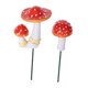 thumbnail image 3 of 2 piezas de estacas de resina con forma de seta para jardín, macetas y decoración. Figuras en miniatura. Rojo, 3 of 9