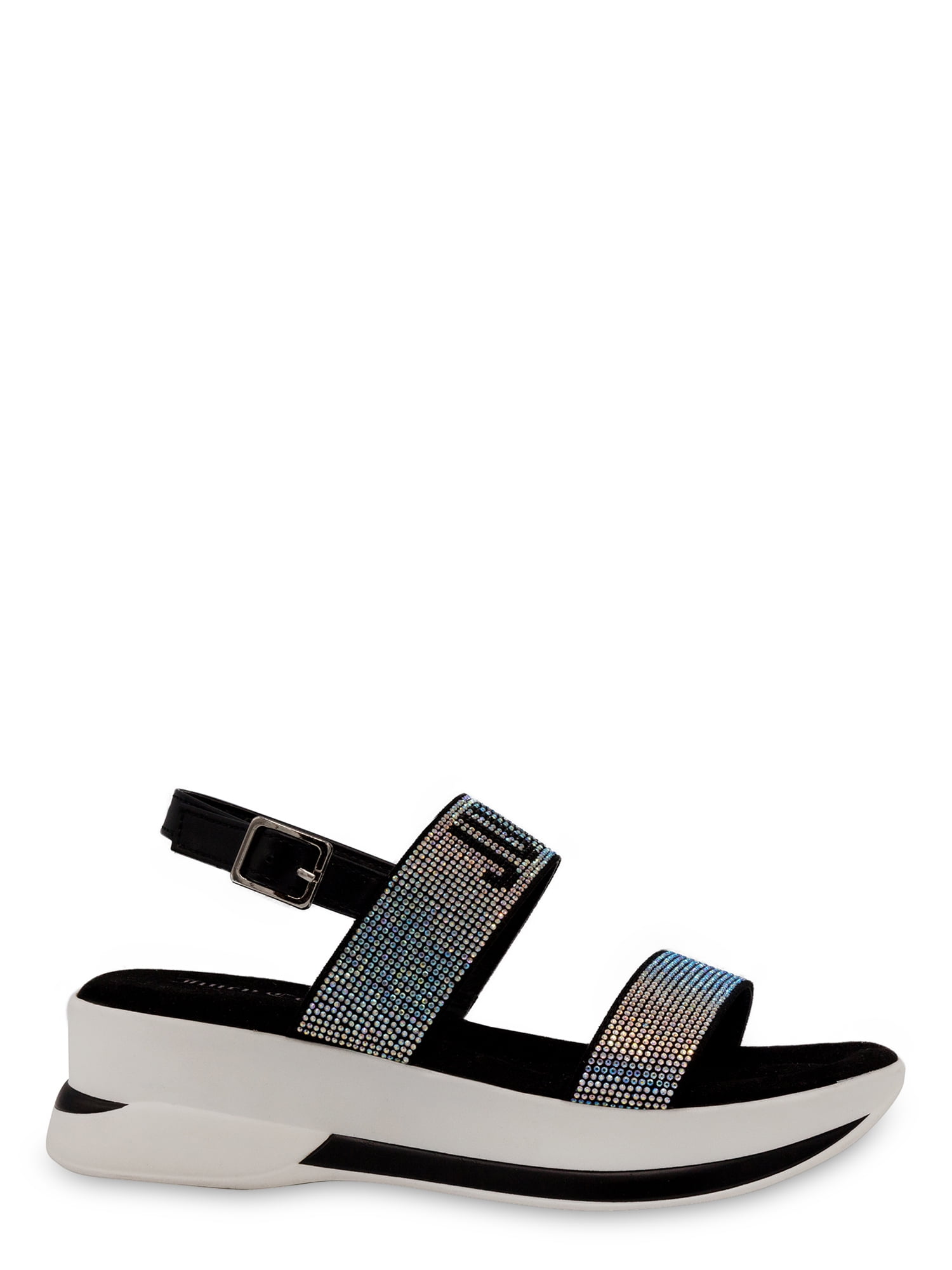 Juicy Couture Women's Idol Beaded Platform Stretch Sandal