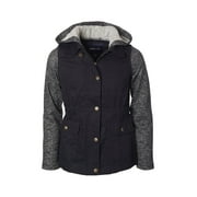 Limited Too Metallic sleeve cotton twill anorak jacket (big girls)