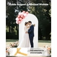 thumbnail image 4 of Gold Metal Arch Backdrop Stand 7.2x4 ft Easy Assembly Stable Structure with Cover for Wedding Birthday Party Holiday Celebration Ceremony Decoration, 4 of 6