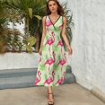thumbnail image 5 of Flamingo Pattern King Size Sleeveless Dress Dresses Summer Women Dresses Clothing Woman Dresses Dress, 5 of 7