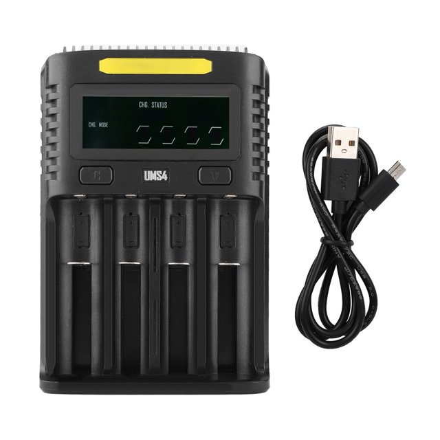 Cargador de batería inteligente de cuatro ranuras USB para NITECORE UMS4