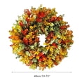 thumbnail image 2 of Puerta De Guirnalda De Otoño De Simulación, Corona De Eucalipto De Otoño Colorida Para Decoración De Acción De Gracias De Puerta Delantera Cateissary HA043198-02, 2 of 6