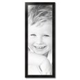 thumbnail image 2 of ArtToFrames 15" x 42" Honors Black with Silver Picture Frame, 15x42 inch Black Wood Poster Frame (WOM-5157), 2 of 7