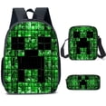 thumbnail image 3 of Mochila Escolar MINECRAFT Para Estudiantes De Escuela Primaria Y Secundaria En My World Game Periférica Conjunto De Tres Piezas De Peluche Animal Patung Muñecas Pulpo, 3 of 4