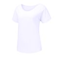 thumbnail image 3 of Babysbule Womens Summer Tops Clearance Women's Casual Cotton And Linen O-Neck Solid Short Sleeves T-Shirt Blouse Tops, 3 of 9
