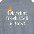 thumbnail image 3 of Instant Message - Fire Fresh Hell - Women's Racerback Tank Top, 3 of 6
