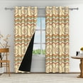 thumbnail image 3 of Aofoto Room Darkening Curtains Thermal Insulated 2 Panels Curtains for Living Room Bedroom,Beige,Multiple Sizes, 3 of 5