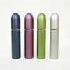 Set of 4 Extra Large Multi color 20ml Aluminum & Glass Refillable Roll On Bottles by Rivertree Life