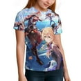 thumbnail image 6 of Genshin Impact Kids Short Sleeve Tee Shirt Novelty Crewneck T-Shirts Unisex Summer Blouse Tops for Boys Girls 160CM, 6 of 8