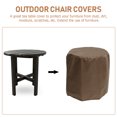 thumbnail image 4 of Funda protectora para muebles de jardín, mesa de té, silla de patio, tafetán de poliéster recubierto de plata de 190 g, 4 of 6