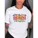 thumbnail image 2 of Women's Casual Summer Tee - Watermelon Beach Graphic, Crew Neck Short Sleeve, Stretchy Polyester Blend, Machine Washable, 2 of 8