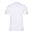 thumbnail image 3 of Sngxgn Men's Print Short Sleeve Cotton Polo T-Shirt(White,L), 3 of 6