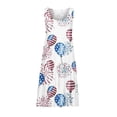 thumbnail image 5 of Mefallenssiah Mode Femmes Vacances Été Casual Impression Sans Manches Partie Plage Robe en Vrac, 5 of 5