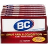 BC Sinus Pain and Congestion Powder for Fast Pain Relief with Acetaminophen, 4 Powder Sticks X 6 Pack