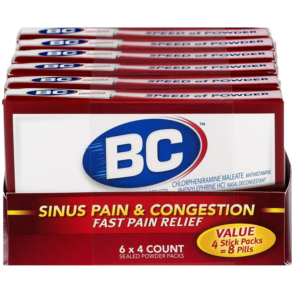 BC Sinus Pain and Congestion Powder for Fast Pain Relief with