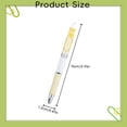 thumbnail image 3 of Retractable Pens, Black Gel Pens Ink Writing Pens, Soft Grip Click Pens – 1 Pcs, 0.5 Mm Fine Point, Smooth Writing Pens, Cute Retractable Rollerball Pens for Journaling, Writing Planner(Yellow), 3 of 9