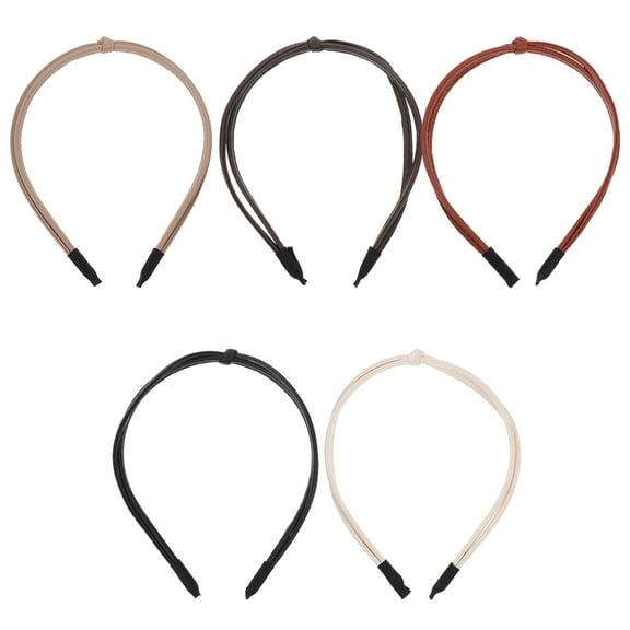 WRISTBIQUE Fashion Knotted Headbands Cream White Daily Use 5Pcs