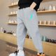 thumbnail image 2 of Odeerbi 8-15 Años Niños Algodón Pantalones de Deporte Deportivo Entrenamiento Pantalones de Jogger Lindos Joggers Informales Impresos, 2 of 4