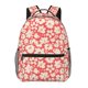 thumbnail image 1 of Fotbe Beige Flowers Mochila Casual con Estampado para Escuela, Viajes y Actividades al Aire Libre - Duradera, Ligera y Cómoda, 1 of 5