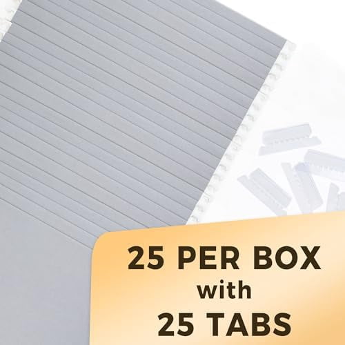 25 Pack Hanging File Folders, Gray Folders, Hanging File Folders Letter Size with 1/5-cut Tabs, Stay Organized for Your Home and Office Bulk File and Documents