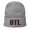 Gray, variant on Atlanta Football Retro ATL Winter Beanie Cap Hat (Black)