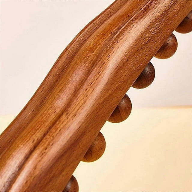20 Beads Guasha Scraping Stick Wooden Massage Tools Relieve Sore Muscles Body Meridian Wand for Bac