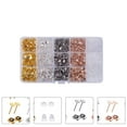 thumbnail image 3 of Gymnture 2600pcs Stainless Steel Earring Posts with Backs for Jewelry Making, 3 of 10