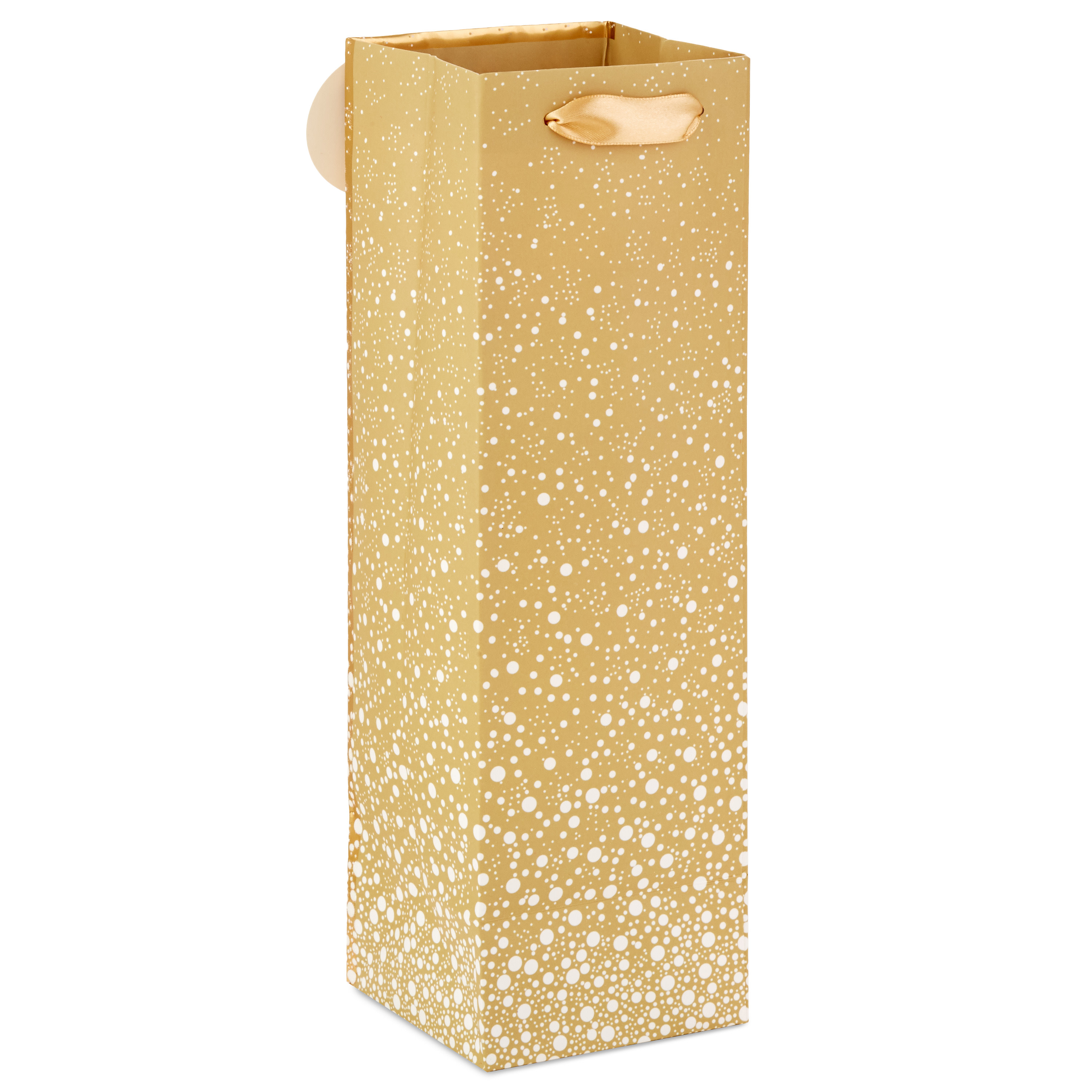 Hallmark Wine Gift Bag (Gold Sparkle)