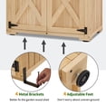 thumbnail image 3 of MCombo Wood Sheds & Outdoor Storage , Garden Tool Shed with Lock, Wooden Outdoor Storage Cabinet with Double Doors for Patio 1628, 3 of 7