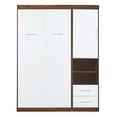 thumbnail image 4 of Harper & Bright Designs Twin Size Murphy Bed Wall Bed with Cabinet, White, 4 of 9