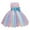 Blue, variant on Youmylove Gown Princess Tulle Bowknot Birthday Girls Dress Wedding Paillette Party Kids Pageant Girls Dress Skirt Baby Summer Autumn Clothing