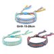 thumbnail image 2 of 3 pulseras ajustables para mujeres y niñas, pulseras tejidas de la amistad, pulsera tejida con borlas, 2 of 5
