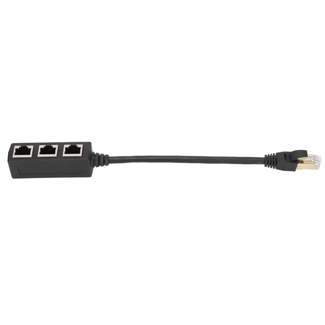 Adaptador Ethernet, Cable adaptador Ethernet RJ45 Adaptador de enchufe Ethernet Cable adaptador Ethernet R Construido para precisión