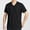 Black, variant on COSFO Solid Men's T-Shirts Short Sleeve V Neck Casual Tops Cotton Loose Pullover Men's Classic T-Shirt