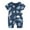 A, variant on Utlike Baby Boys Bodysuits Summer Short Sleeved Print Double Zipper Athletic Fit Playsuits For Infant Size 6 Months-12 Months