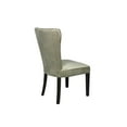 thumbnail image 6 of Moti Upholstery Clive 21" Modern Fabric/Solid Wood Side Chair in Quartz Gray, 6 of 6
