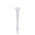 thumbnail image 4 of Rosec Jewels Lab Created Diamond Engagement Ring with Side Stones - 5 MM - EF-VS Quality, 14K White Gold, US 6.00, 4 of 9