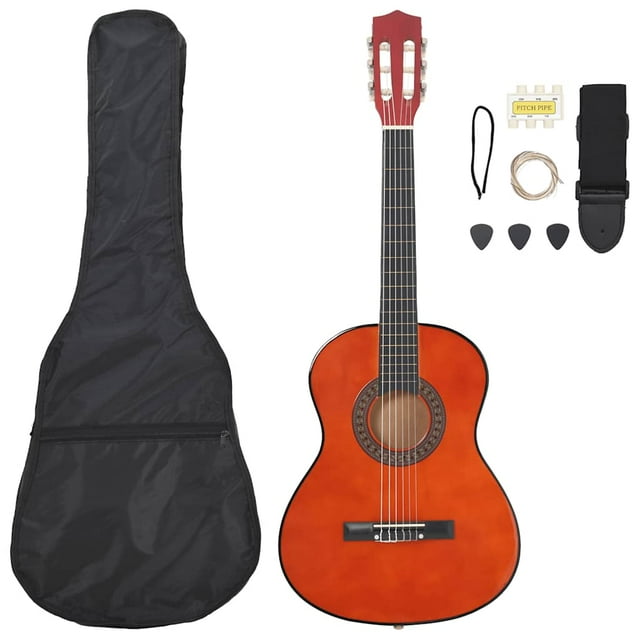 vidaXL Ensemble de Guitare Classique 8 Pcs pour Débutant 3/4 36 Pouces