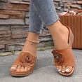 thumbnail image 7 of Bkhluea Women Wedge Slide Sandals Floral Applique Shoes Comfortable For Casual Home Travel Daily Outdoor Activities, 7 of 7