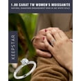 thumbnail image 4 of 1.00 Carat TW Women's Diamond Halo Engagement Rings in 10k White Gold, 4 of 5