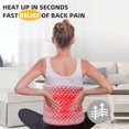 thumbnail image 2 of AIR-Heating Pad for Back, Neck & Shoulder Pain Relief with 12 Heat Settings and 8 Timer Settings, 12"x24" Extra Large Heat Pad, Machine Washable - Pink, 2 of 4