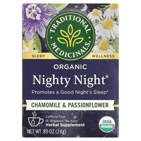 Traditional Medicinals Tea, Organic Nighty Night, Tea Bags, 16 Count