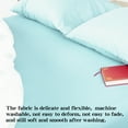 thumbnail image 5 of NTBAY Microfiber California King Fitted Sheet, Ultra Soft and Breathable Fitted Bed Sheet with 15" Deep Pocket, 72x84 inch, Aqua, 5 of 5