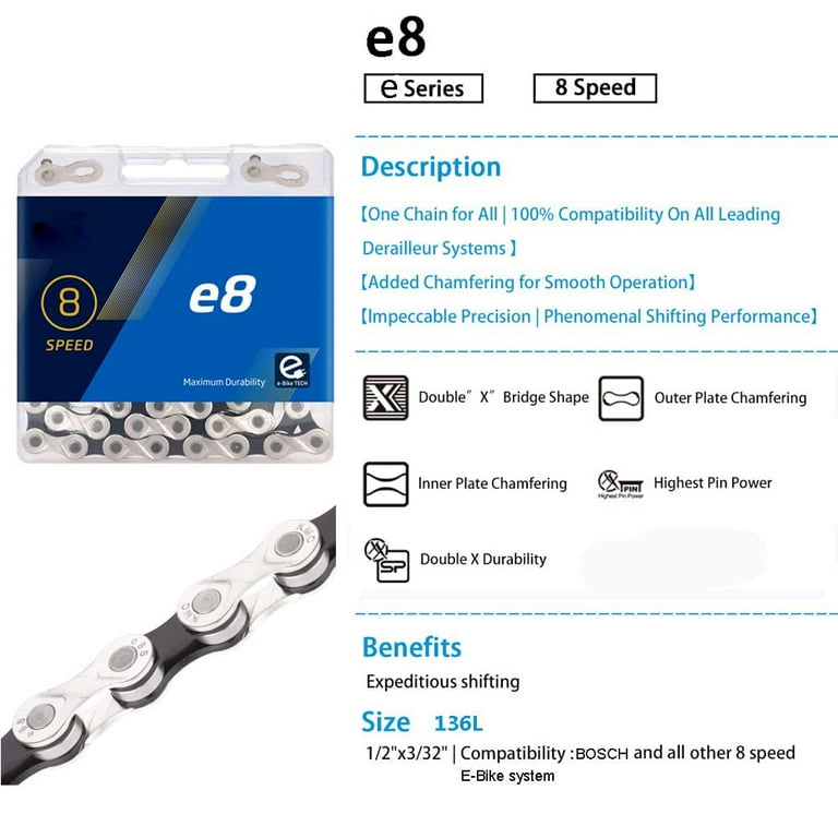 8 speed ebike chain sale